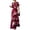 Red, variant on Women's Summer Dresses 2026 Floral Short Sleeve Maxi Dress Casual Crew Neck A-Line Boho Beach Church Sundress Wedding Guest Dress Red M