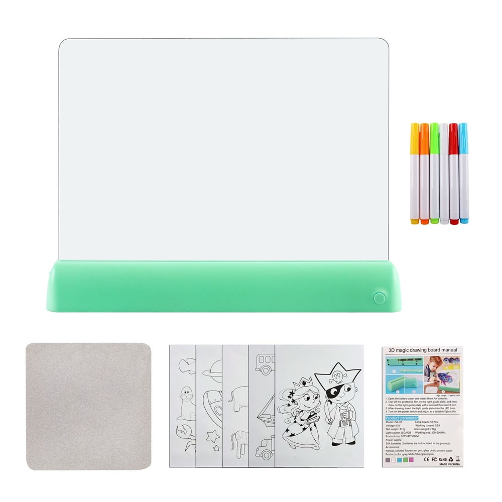 A4 Children's 3D Painting Tablet Fluorescent Board Toys Writing Board Kit 