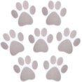 thumbnail image 1 of 10 pegatinas antideslizantes para bañera con diseño de huellas de patas, color gris, 1 of 5