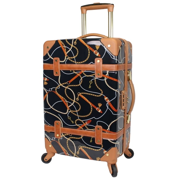 World Traveler Chariot Trunk Style 20-Inch Carry-On Luggage - Black