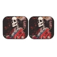 thumbnail image 7 of Daiia Geisha Skeleton With Flowers 2PCS Car Windshield Sun Shade, Foldable Sun Shield for Car Front Window, Auto Sun Blocker Visor Protector Universal for Truck SUV Pickup-Small, 7 of 7