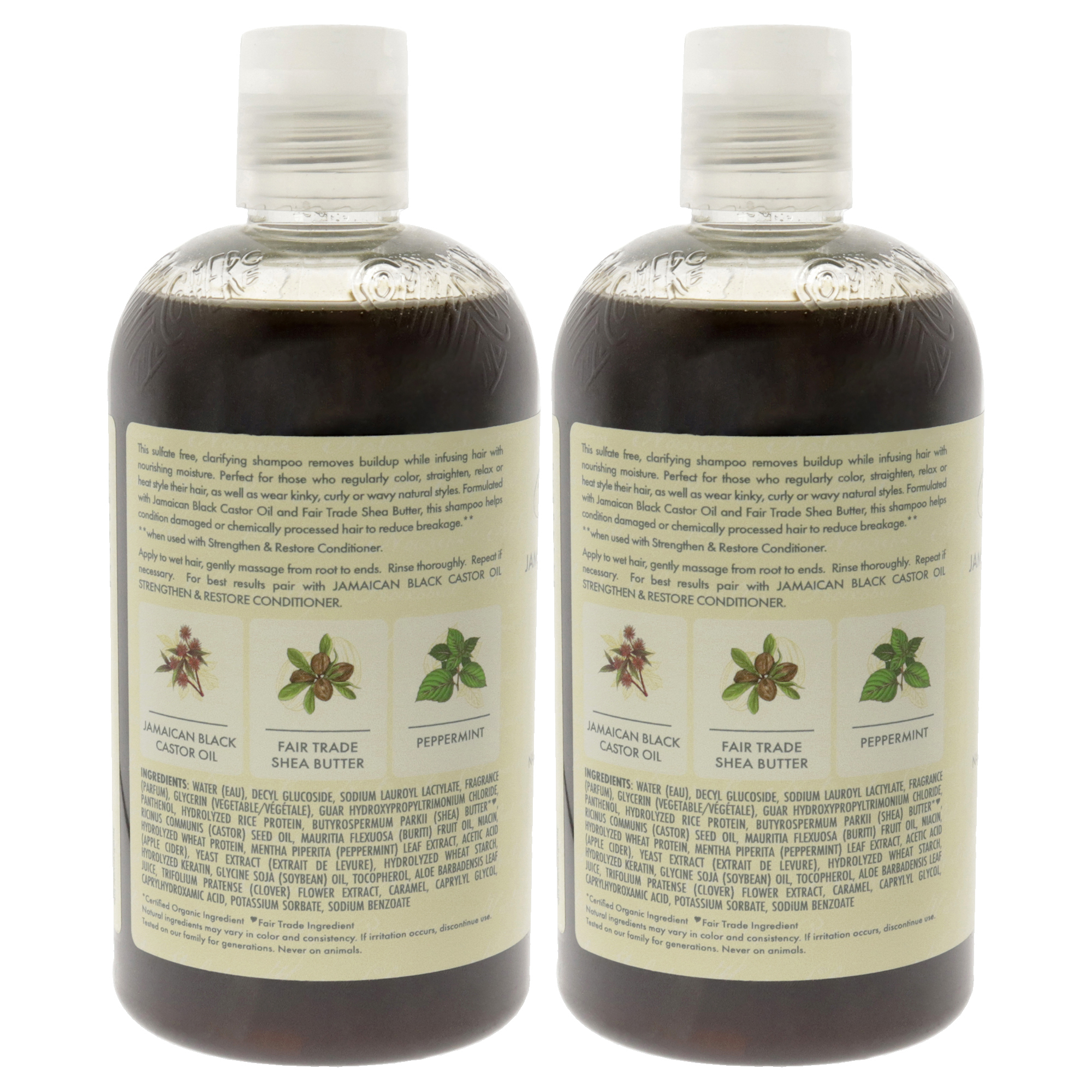Jamaican Black Castor Oil Strengthen, Grow And Restore Shampoo by for Unisex - 13 oz Shampoo - Pack of 2 - image 2 of 5