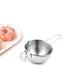 thumbnail image 5 of Olla de Chocolate de Acero Inoxidable | Baño maría sobre el agua | Tazón de Calor de Cera y Mantequilla | Calefacción uniforme | Fácil limpieza | Herramienta de cocina portátil | 1 Pieza | Blanco |, 5 of 6