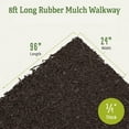Recycled Rubber Walkway Natural Looking Permanent Mulch Pathway