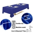 thumbnail image 4 of Urby Royal Blue Tablecloth for 4-6ft Rectangle Tables That Seats 4-6 Person，54'' x 72'', 4 of 5