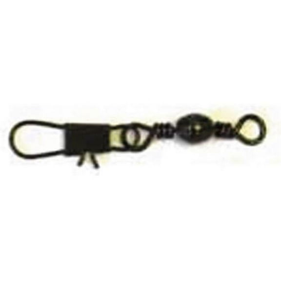 Eagle Claw Swivel Black Barrel w/Interlock Snap 12ct/12pk Size 7