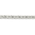 thumbnail image 2 of Auriga Fine Jewelry 925 Sterling Silver 6.5 mm Flat Anchor Chain Necklace for Men 24", 2 of 6