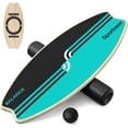 thumbnail image 1 of 7 Modes Wobble Board with Adjustable Stoppers, Roller and Balance Ball - Exercise Balancing Stability Trainer for Workout Core Trainer Physical Therapy, Non Slip, 1 of 8