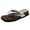 Silver, variant on Women's Square Toe Wedge Flip Flops Faux Leather Platform Beach Tong Sandals with Ankle Strap Casual Summer Slides Black Size 7