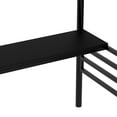 thumbnail image 4 of Metal Loft Bed Frame with Desk and LED Light, No Box Spring Needed,Twin ,Black, 4 of 12