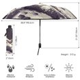 thumbnail image 3 of FORMRS Travel Umbrella Folding Auto Open Close Windproof Rain UV Protection, Beige Astronaut, 3 of 8