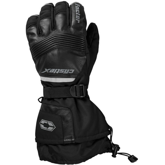 Castle X Factor Mens Snowmobile Gloves Black MD