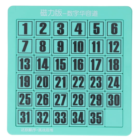 Numbers Sliding Puzzle Board, Educational Keep Attention Sliding Puzzle Math Toy Develop Logic Thinking For Home Play