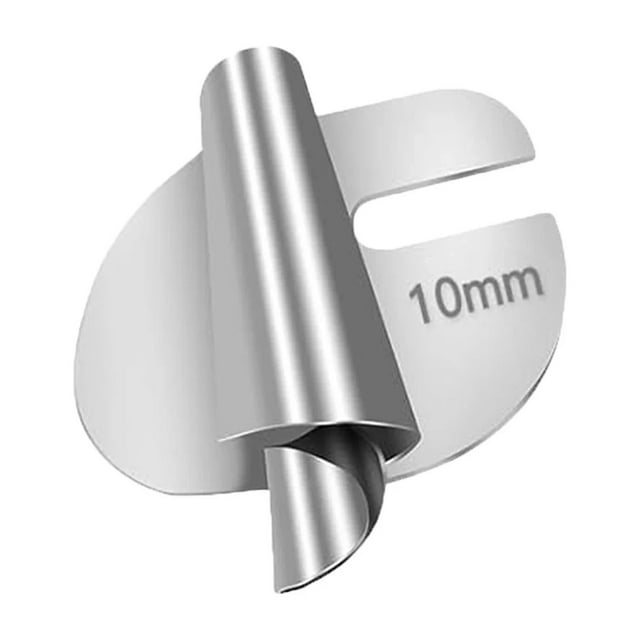 15 Pcs Pied Ourleur Roulé en Acier Inoxydable 3mm-10mm Universel pour Machine à Coudre Outil de Bricolage, Facile à Installer