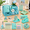 Green+blue, variant on White Desk Accessories 23-piece Office Supplies Gift Set
