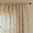 thumbnail image 5 of Vireellx Beige Curtains Crochet Lace Patchwork Drapes Curtains 84 Inch Length 2 Panels Tassel Rod Pocket Semi-Sheer Boho Bedroom Living Room Farmhouse Rustic Window Curtain Panels, 5 of 7