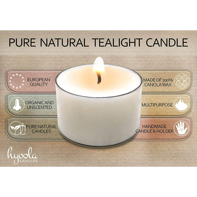 7 Hours Premium Long-Lasting Unscented White Tealight Candles in