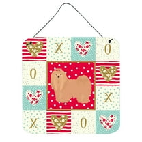Lhasa Apso 1 Love Wall or Door Hanging Prints Red