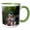 Green/White, variant on 3drose, Brazil, Pantanal, Matto Grosso Do Sul, Green Kingfisher., 11oz Magic Transforming Mug