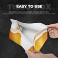 thumbnail image 3 of Tissue Box Cover, Golden Beer Rectangular Leather Tissue Holder - Tissue Case Facial Paper Organizer for Bathroom, Vanity Countertop, Tabletop, Car, Napkin, 3 of 6