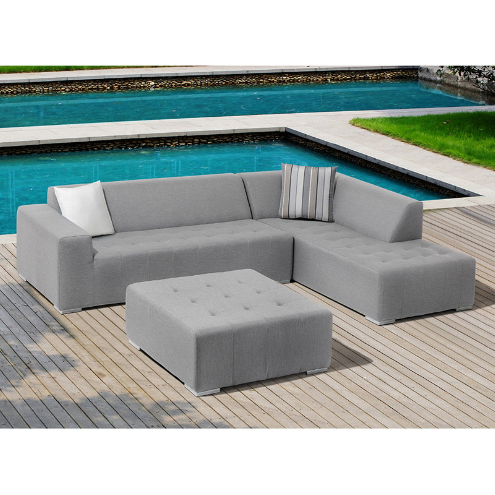 Ove Decors Eden 3 Piece Outdoor Sectional Patio Set Com