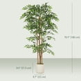 thumbnail image 3 of HOMCOM 6FT Artificial Banyan Tree, Set of 2 Artificial Plant for Home Decor, 3 of 10