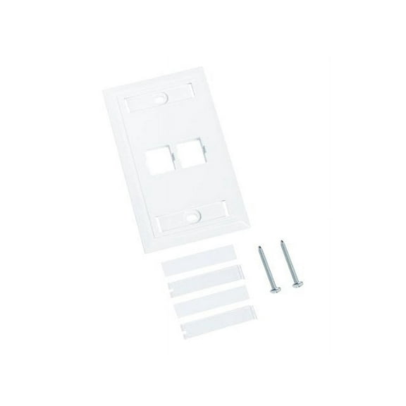 L Type 2 Sockets Faceplate