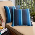 thumbnail image 4 of Humble and Haute Sunbrella Gateway Indigo Corded Indoor/ Outdoor Pillow Set (Set of 2) 22 in x 22 in, 4 of 5