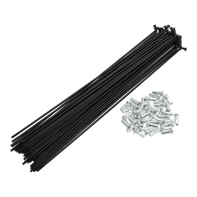 Ofertas Únicas 38 Set 14G Radio de Bicicleta 215mm Radio de Rueda de Bicicleta Acero al Carbono Negro