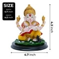 thumbnail image 2 of Accent Collection Multicolor Small Ganesha Idol, 4" Lord Ganesh Statue For Home And Car Decor, 2 of 6