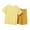 Yellow, variant on Bigetiay Boys 2 Piece Set Fashion Active Breathable Short Sleeve T-Shirt with Short Outfits 7-8 Years Clothes for Boys