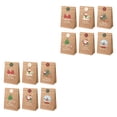 thumbnail image 3 of 12 piezas de bolsas de regalo de Navidad, bolsas de embalaje de dulces con pegatinas, bolsas de regalo de Navidad, bolsa de envoltura para recuerdos Estilo B, 3 of 8