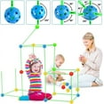 thumbnail image 3 of MMTX Kids Construction Fort Building Kit Building Construction Toys Build Your Own Den Kit Engineering Building Blocks DIY Assembly Toys Building Castles Tunnels Tent Rocket Tower Indoor & Outdoor, 3 of 7