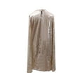 thumbnail image 5 of Gold Sequin Dress for Women's Cloak Long Sleeve Mini Cape Dress Party T-Shirt Flowy Skater Dresses Gift for Women, 5 of 7