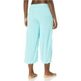 thumbnail image 2 of P.J. Salvage Womens Crop Scalloped Hem Pajama Lounge Pants, Blue, Small, 2 of 2