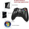 thumbnail image 3 of Wireless Controller for Xbox 360, Xbox 360 Joystick Wireless Game Controller for Xbox & Slim 360 PC, Black, 3 of 5