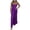 Purple, variant on Women’S Bandeau Strapless Flowy Wide Leg Jumpsuit, Front Keyhole Cut Out Shirred Waist Full Length Party Jumpsuit, Smooth Stretch Spandex Fabric, 1pc, Sizes S To XXXXXL