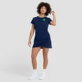 thumbnail image 4 of Women's Fanatics Navy Notre Dame Fighting Irish Ruched Drape T-Shirt Dress, 4 of 5