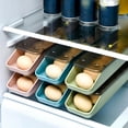thumbnail image 3 of facefd Egg Storage Boxes Drawer Egg space saving Rack Holder for Household Fridge Organizer with Lid, 3 of 9