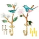 thumbnail image 1 of Hvxrjkn 2 Pzas 2 Tamaños Ganchos de Pared en Forma de Pájaro Hooks 3.82 X 6.5in/4.33 X 5.79in Ganchos Decorativos de Pared Vintage en Forma de Pájaro Flor Montados en Metal para Colgar Abrigos Ropa L, 1 of 1