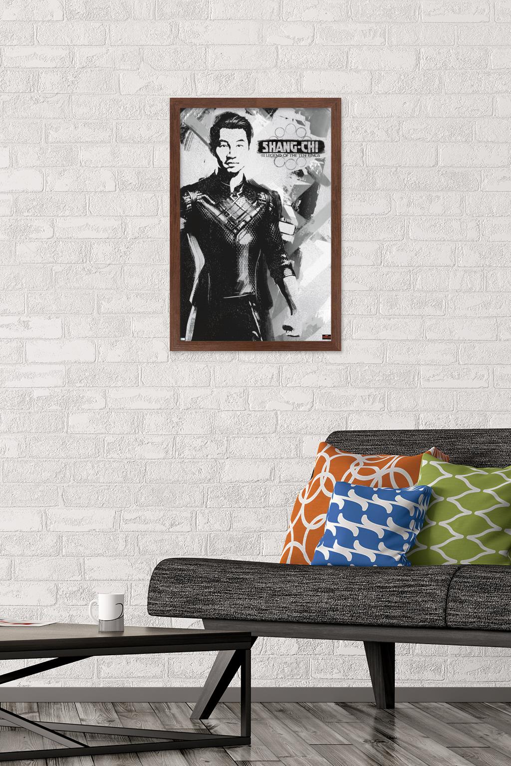 Marvel Shang-Chi and the Legend of the Ten Rings - Shang-Chi Wall Poster, 14.725" x 22.375" Framed