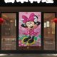 thumbnail image 4 of Cortina de puerta de Minnie Mouse, cortina opaca para puerta de 34 x 57 pulgadas, cortina divisoria de privacidad para decoración del hogar, dormitorio, cocina, 2 paneles, 4 of 6