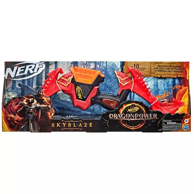 Nerf Dragon Power Skyblaze Dart Bow Blaster Toy Gun