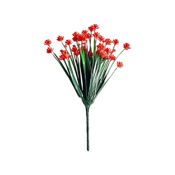 Artificial Camellia Flowers, Long Floral Stems for Tall Vases, Plastic Artificial Flowers, Muilti Color Faux Flowers Bouquets for Centerpieces, Wedding, Home & Office Party Decor(Red)