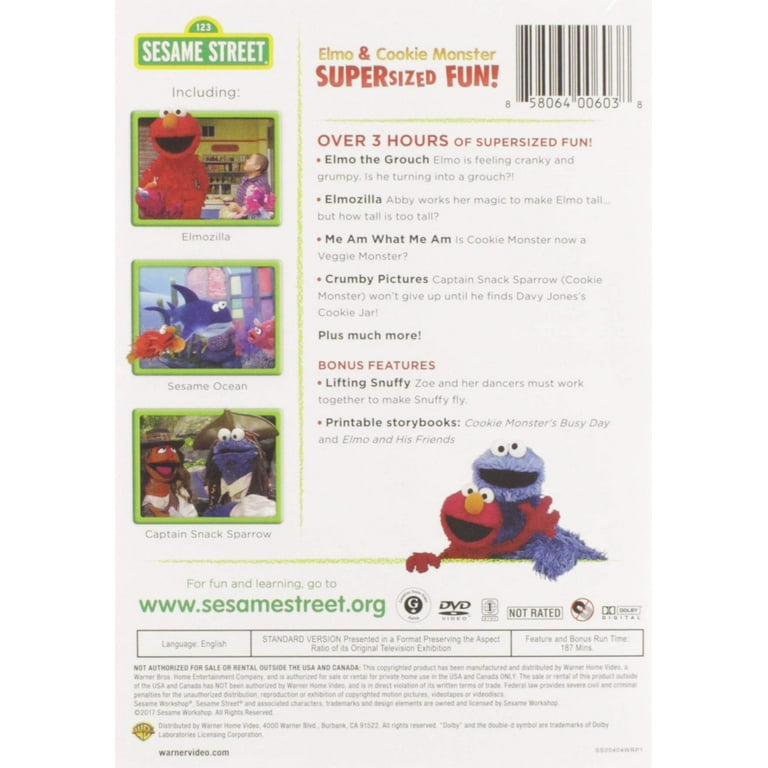Sesame Street: Elmo & Cookie Monster Supersized Fun (DVD
