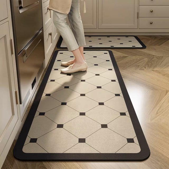 Granjero Gordo Alfombrilla de baño antideslizante de felpa mullida, accesorio de baño decorativo de 15 x 47 pulgadas (S)