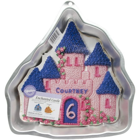 Wilton Silver Aluminum Enchanted Castle Shape Kitchen Cake Pan Baking Tin Mold