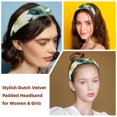 thumbnail image 2 of 2 Pack Flowers and Green Leaves Headbands for Women Fashion Wide Headband Yoga Workout Head Bands Hair Accessories Band, 2 of 6