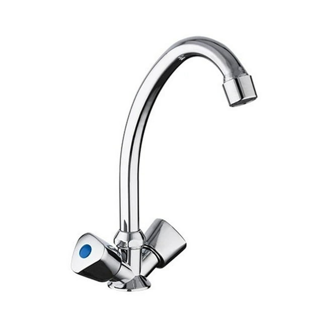 Classic Kitchen Faucets Dual Handle Kitchen Faucet, Cold Hot Water Mixer Aluminum Alloy Tap Rotatable Tap ,Versatile Features