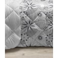 thumbnail image 3 of Geometric Down Alternative Comforter, Geometrical Mosaic Pattern of Overlapping Circular Tiles Trencadis Layout, Microfiber Quilt for All Season, 5 Sizes, Grey and White, by Ambesonne, 3 of 3